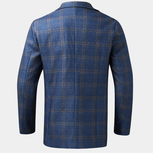 Men’s Plaid Blazer Tailored Fit
