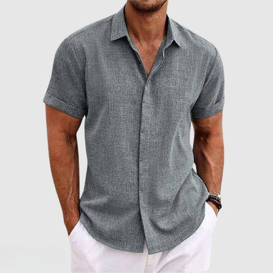 Men’s Lightweight Casual Button-Up Shirt