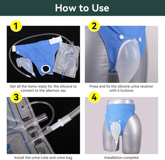 Wearable Incontinence Urine Collector Bag - Portable Male Female