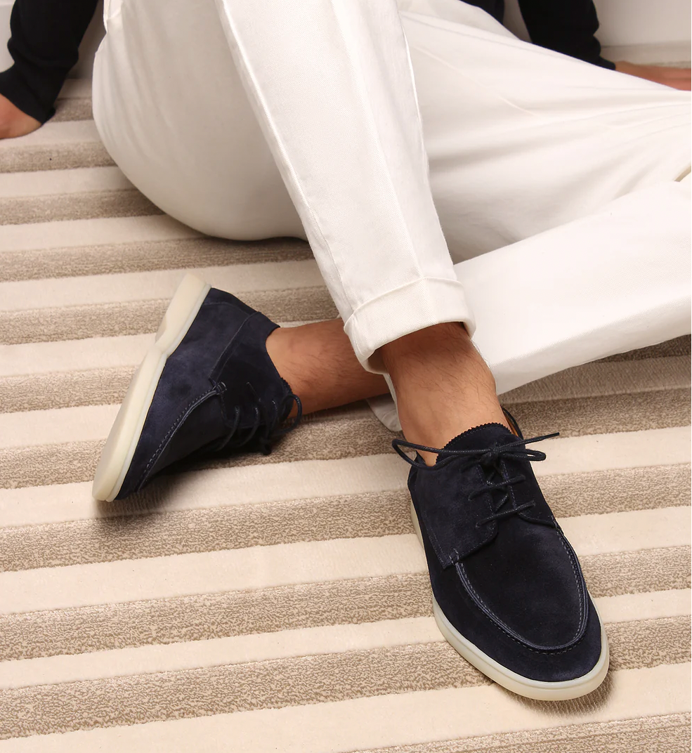 Men’s Suede Lace-Up Shoes – Casual Smart Everyday Style