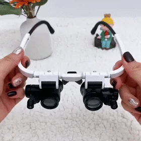 LED Magnifying Glasses Headset - 8x 15x 23x Jeweler Watch Repair