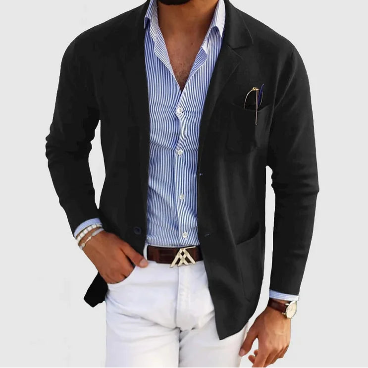 Men’s Knit Blazer – Smart Casual Jacket for Everyday Style