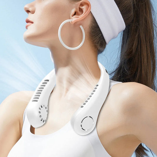 Bladeless Portable Neck Fan - Rechargeable Hands Free Cooling