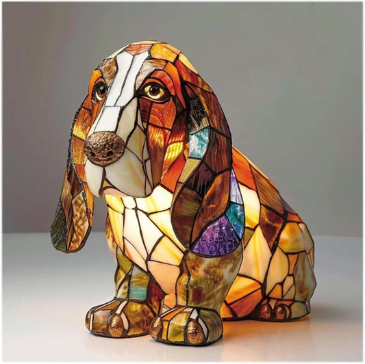 USB Dog Breed LED Night Light - 6 Inch Warm Accent Lamp