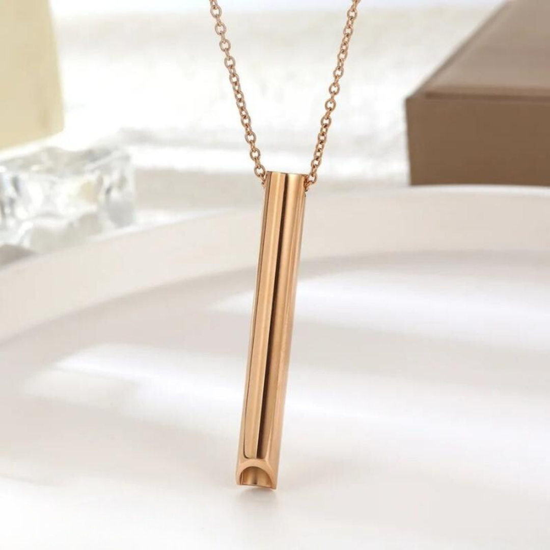 Smoke-Free Breathing Aid Necklace - Natural Stop Smoking Pendant