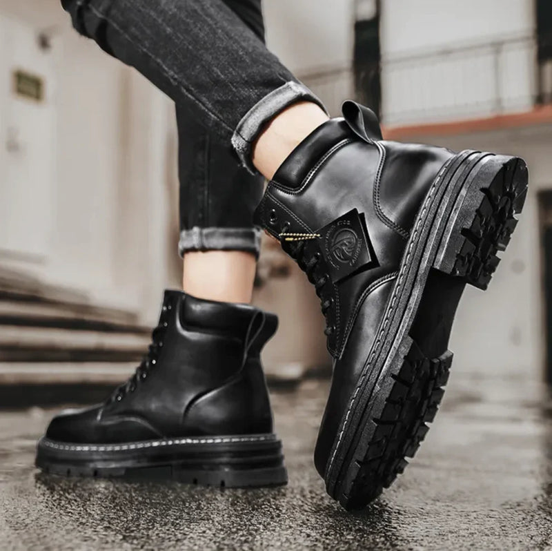 Men’s Orthopedic Lace-Up High-Top Boots