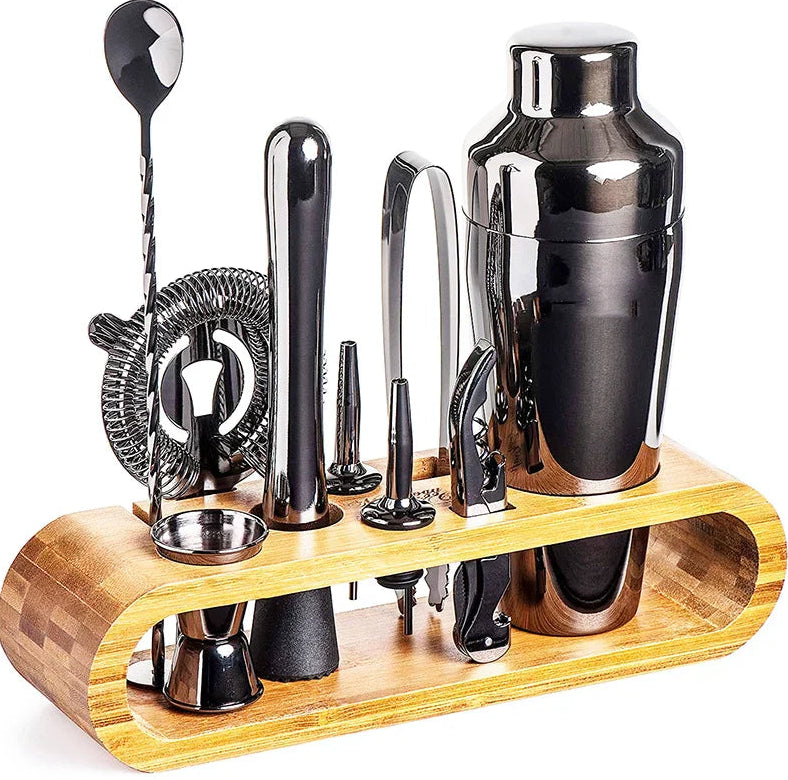 Cocktail Shaker Set with Stand