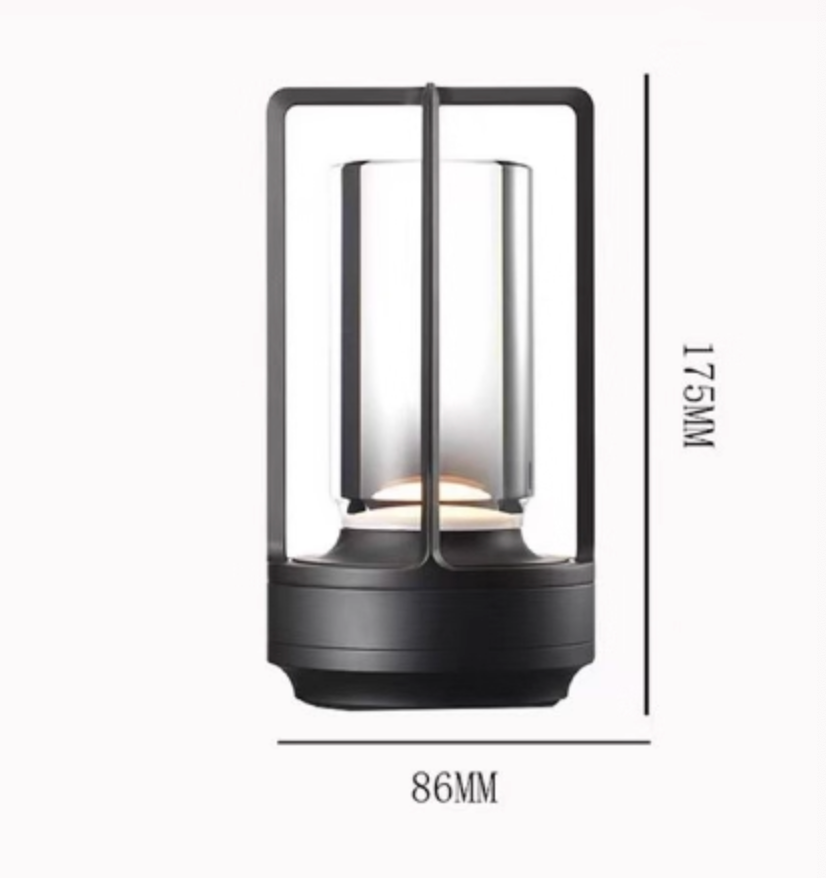 Wireless LED Table Lamp – Modern Cylinder Touch Lamp with 3 Light Modes