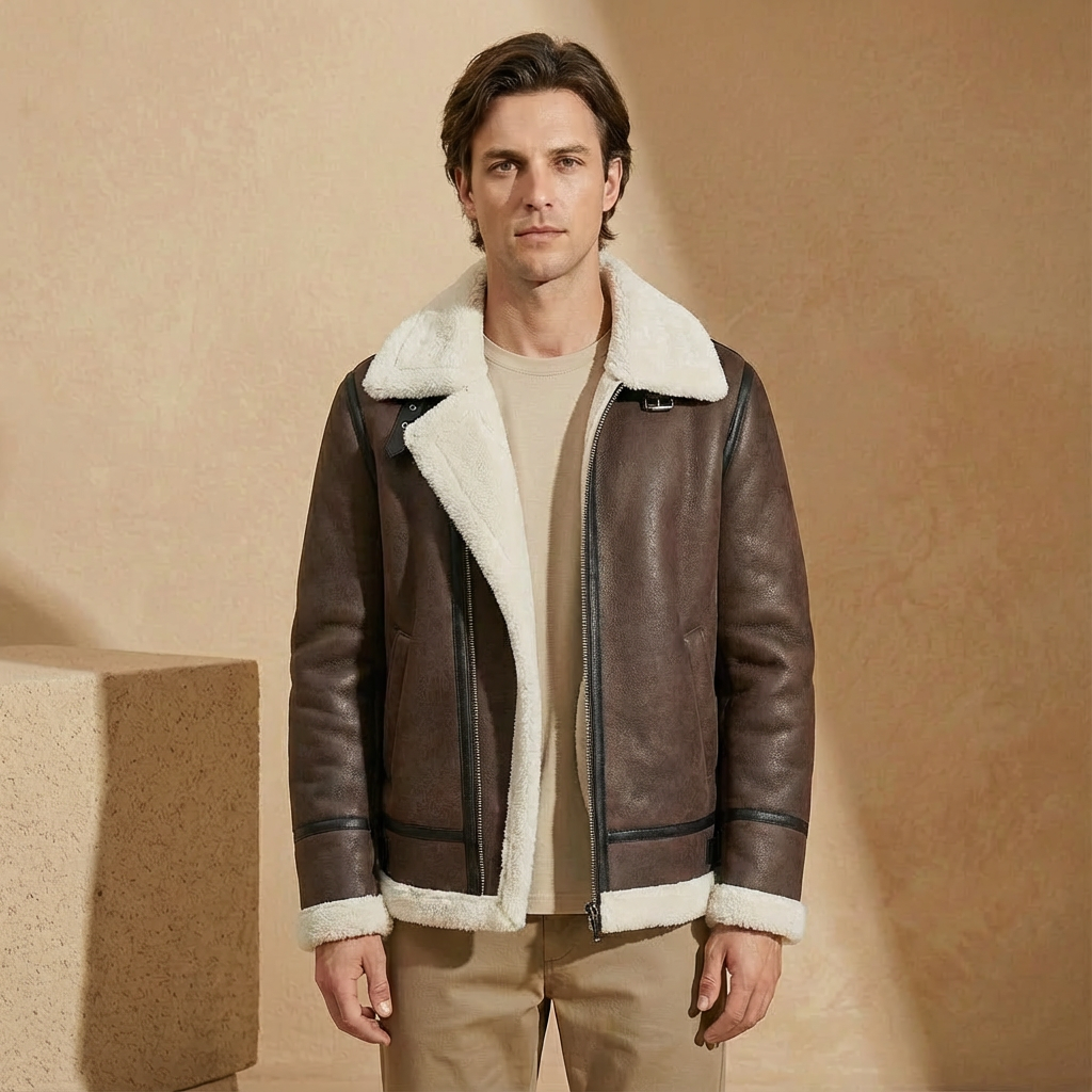 Rafael - Leather Aviator Jacket
