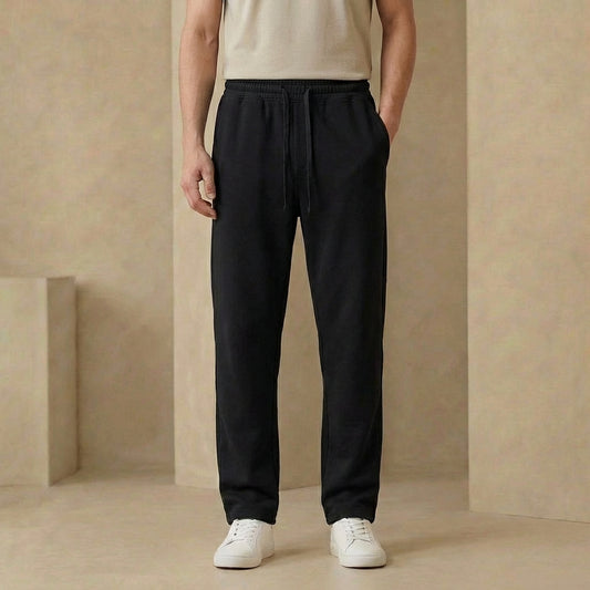 SoHo - Premium Cotton Blend Sweatpants - Relaxed Straight-Leg Lounge Pants