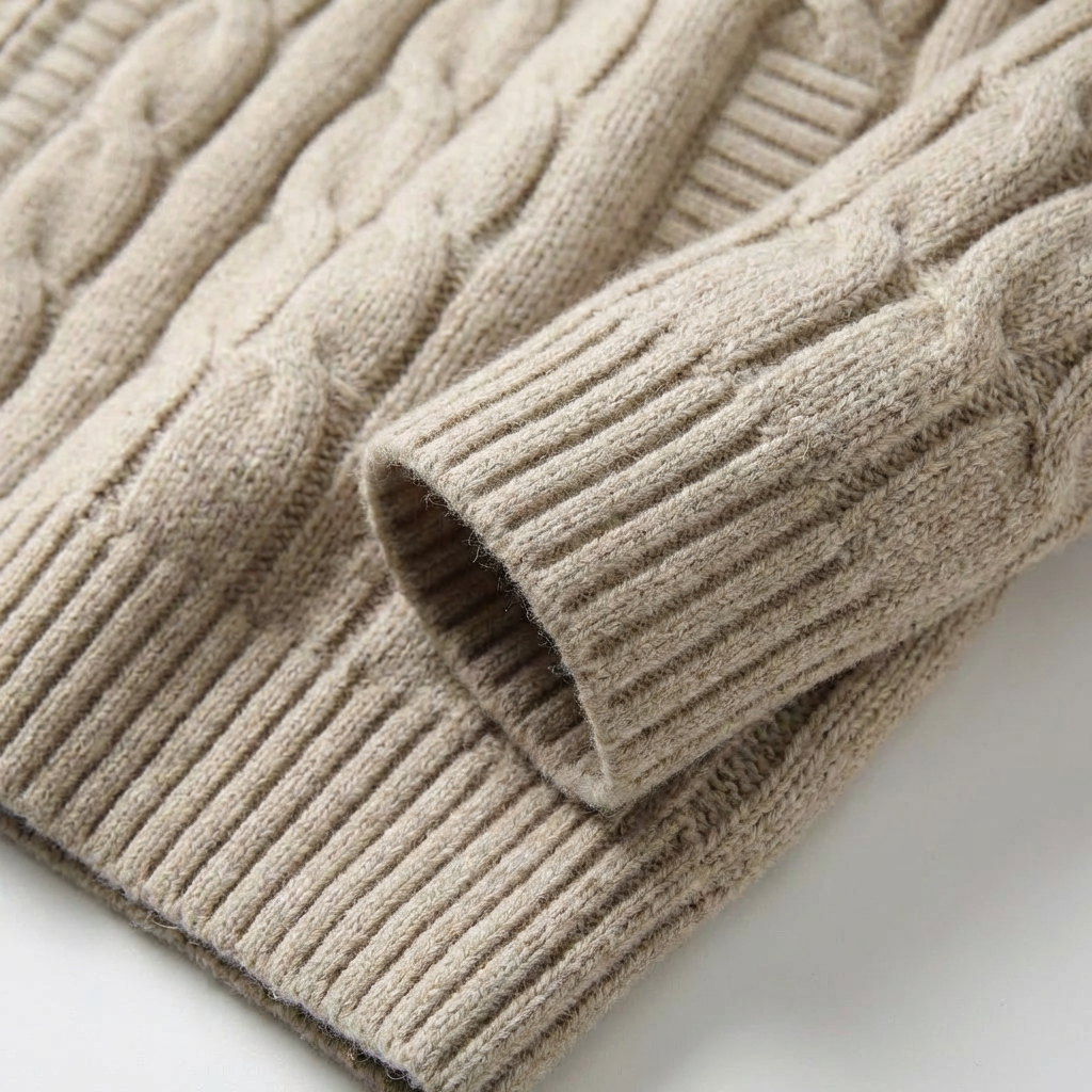 Milano - Fully Wool-Lined Knit Sweater - Premium Hooded Thermal Pullover