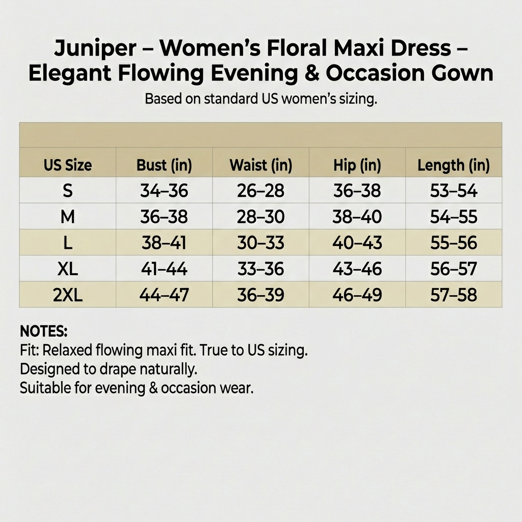 Juniper - Women's Floral Maxi Dress - Elegant Flowing Evening & Occasion Gown