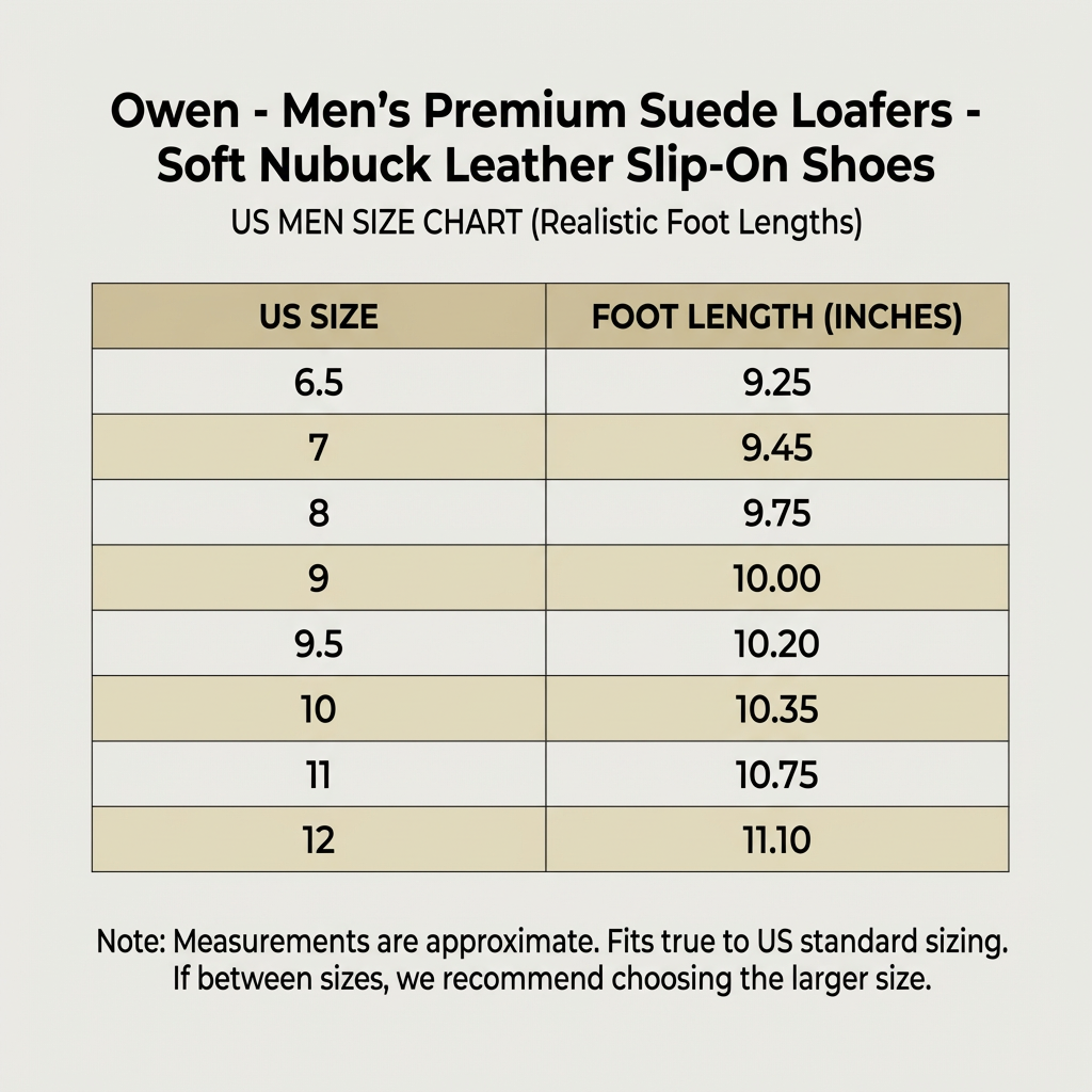 Owen - Men's Premium Suede Loafers - Soft Nubuck Leather Slip-On Shoes