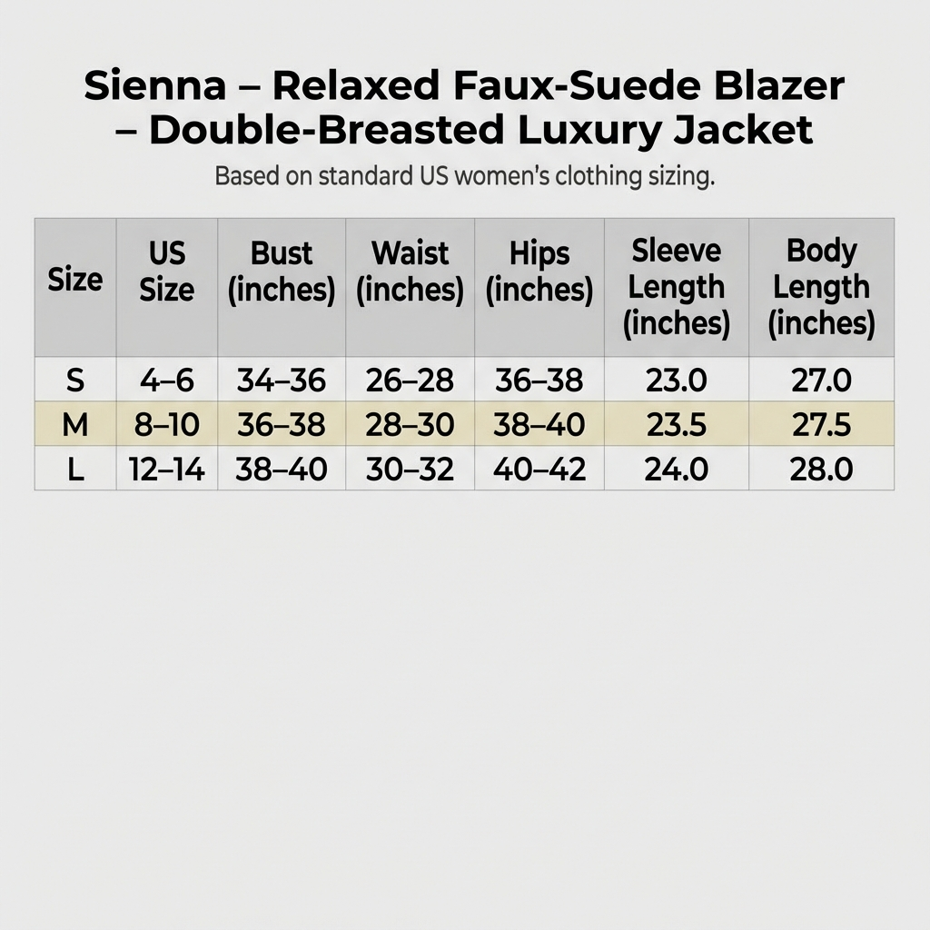 Sienna - Relaxed Faux-Suede Blazer - Double-Breasted Luxury Jacket