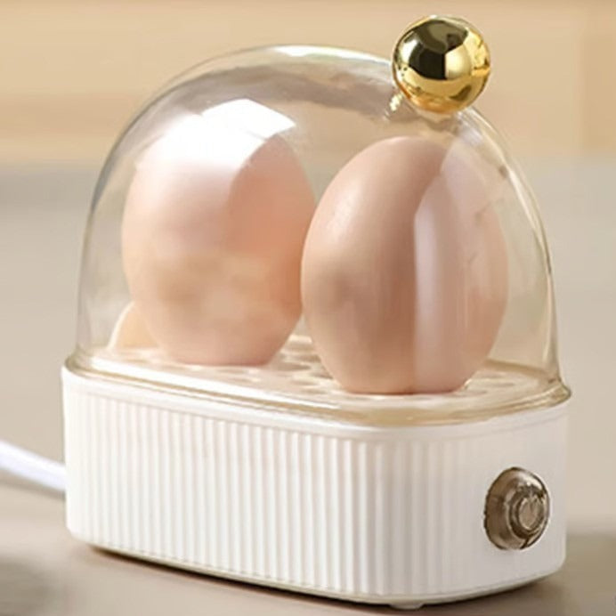 Mini Egg Cooker for 2 Eggs – Electric Auto Shut-Off Egg Boiler