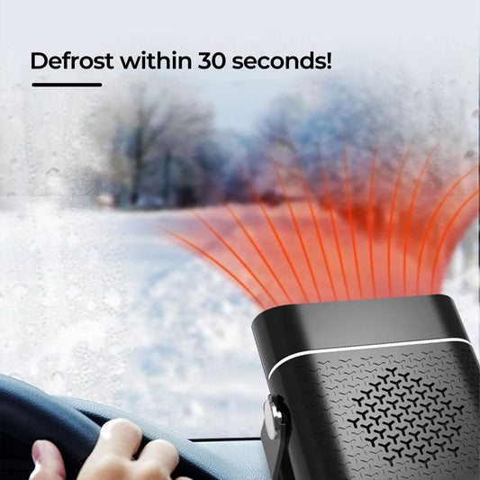 Portable Car Heater 30s Fast Heating - 12V Windshield Defroster