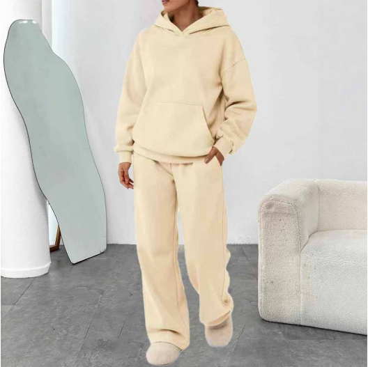 Isla Vere - Oversized Ultra-Soft Cotton Tracksuit - 2-Piece Lounge Set