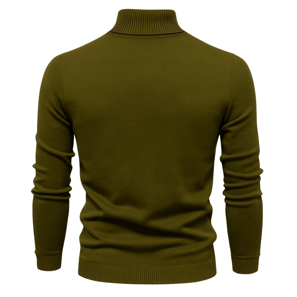 Men’s Turtleneck Sweater – Slim Fit Luxury Knit Pullover