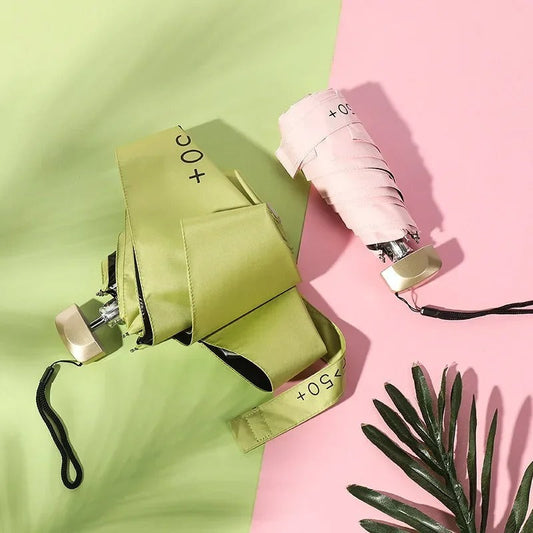 Mini Pocket Travel Umbrella - UV Blocking Lightweight Sun Compact