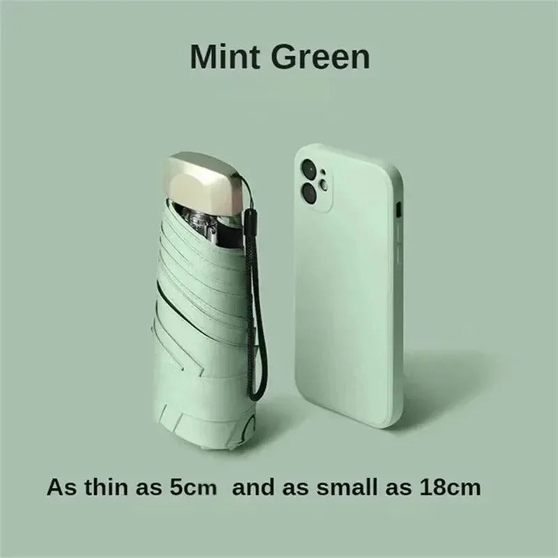 Mini Pocket Travel Umbrella - UV Blocking Lightweight Sun Compact