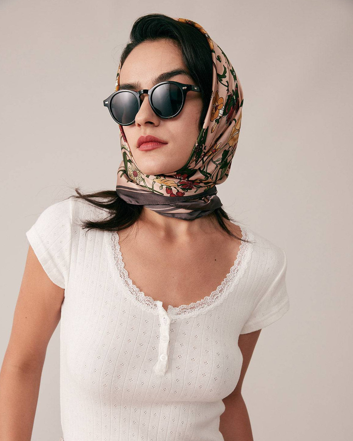 Floral Head Scarf for Women