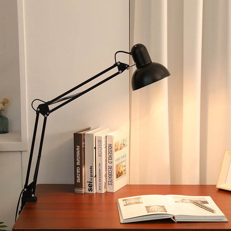 Modern Adjustable Table Lamp – Wooden & Metal LED Desk Light