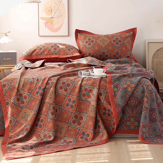 Reversible Cotton Floral Quilt