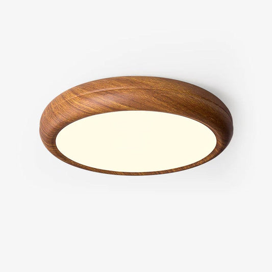 Modern Wood Flush Mount LED Ceiling Light