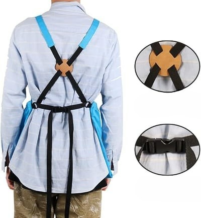 Heavy-Duty Waterproof Gardening Apron - Oxford Canvas Tool Pockets