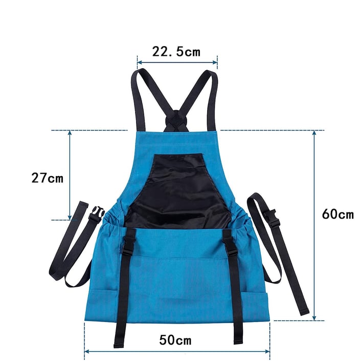 Heavy-Duty Waterproof Gardening Apron - Oxford Canvas Tool Pockets