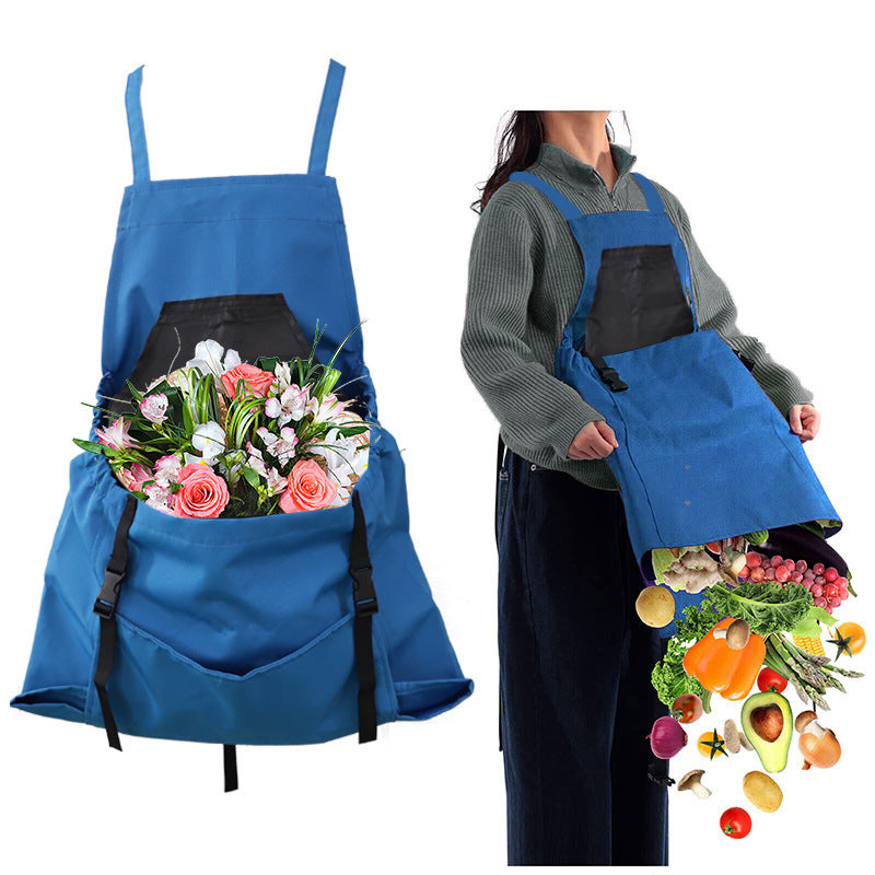 Heavy-Duty Waterproof Gardening Apron - Oxford Canvas Tool Pockets