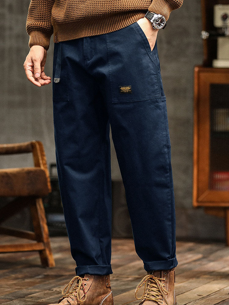 Men’s Cotton Stretch Utility Pants with Cargo Pockets