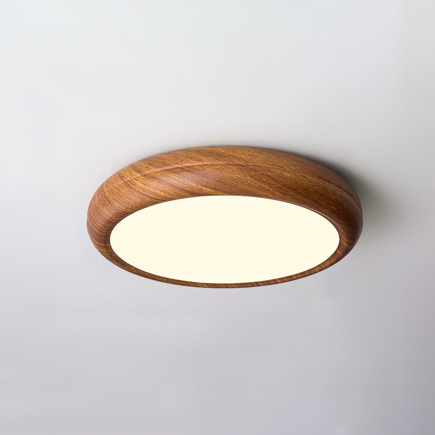 Modern Wood Flush Mount LED Ceiling Light