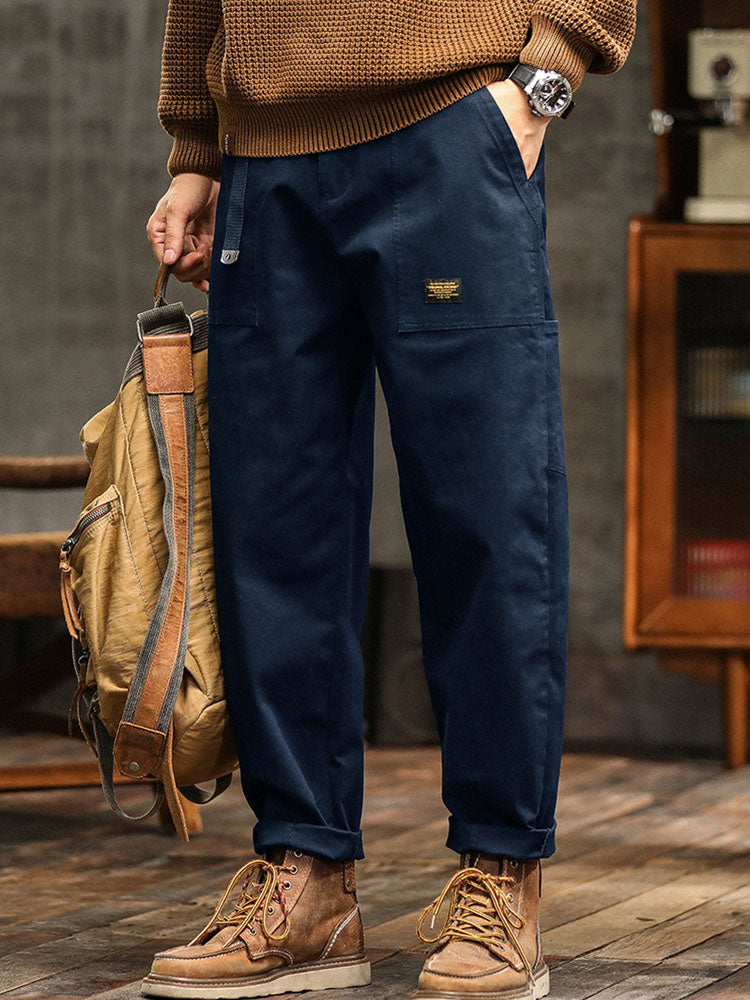 Men’s Cotton Stretch Utility Pants with Cargo Pockets