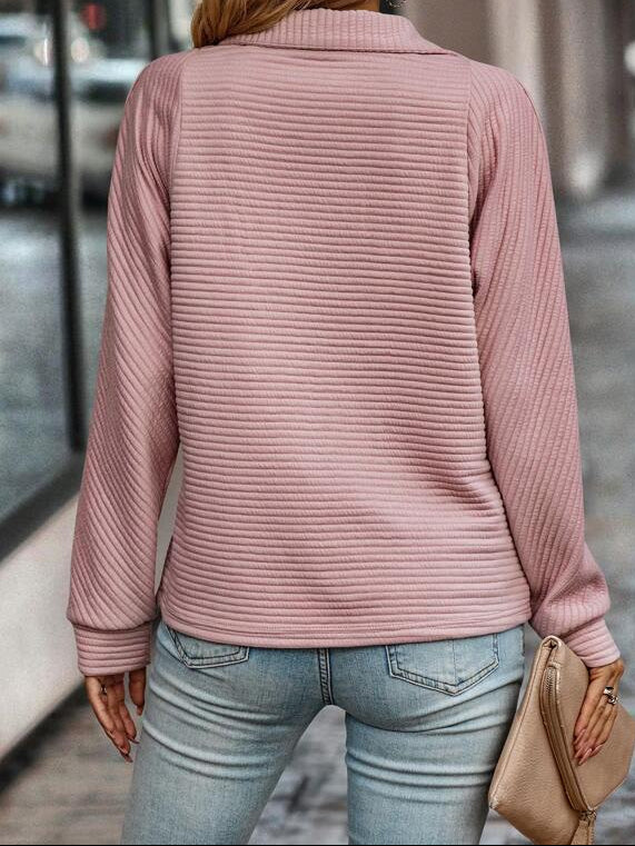 Women’s V-Neck Zip Sweater
