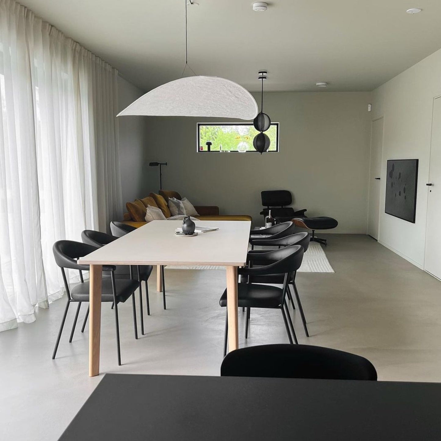 Modern Fabric LED Pendant Light