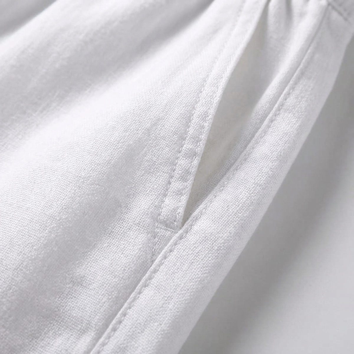 Men’s Linen Blend Drawstring Pants – Relaxed Fit