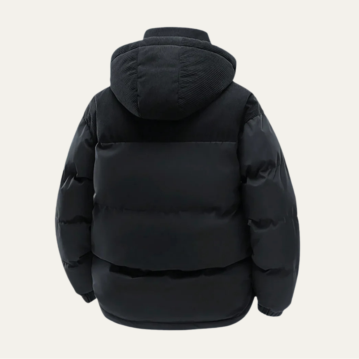 Men’s Hooded Winter Puffer Jacket – Thick Insulated Coat