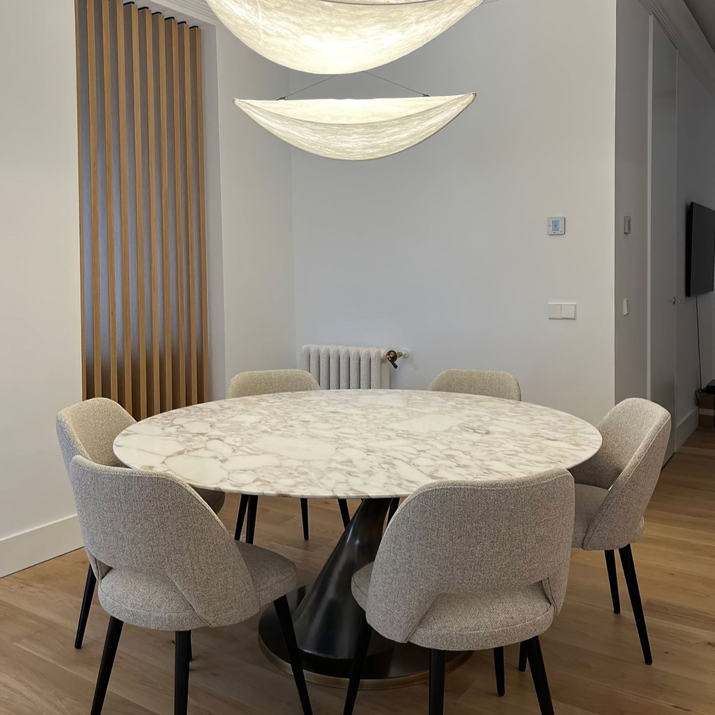 Modern Fabric LED Pendant Light