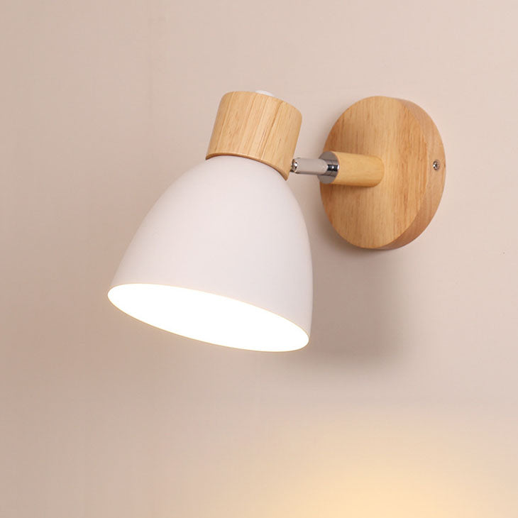 Wooden Cone Wall Sconce – Modern Minimalist LED Wall Light