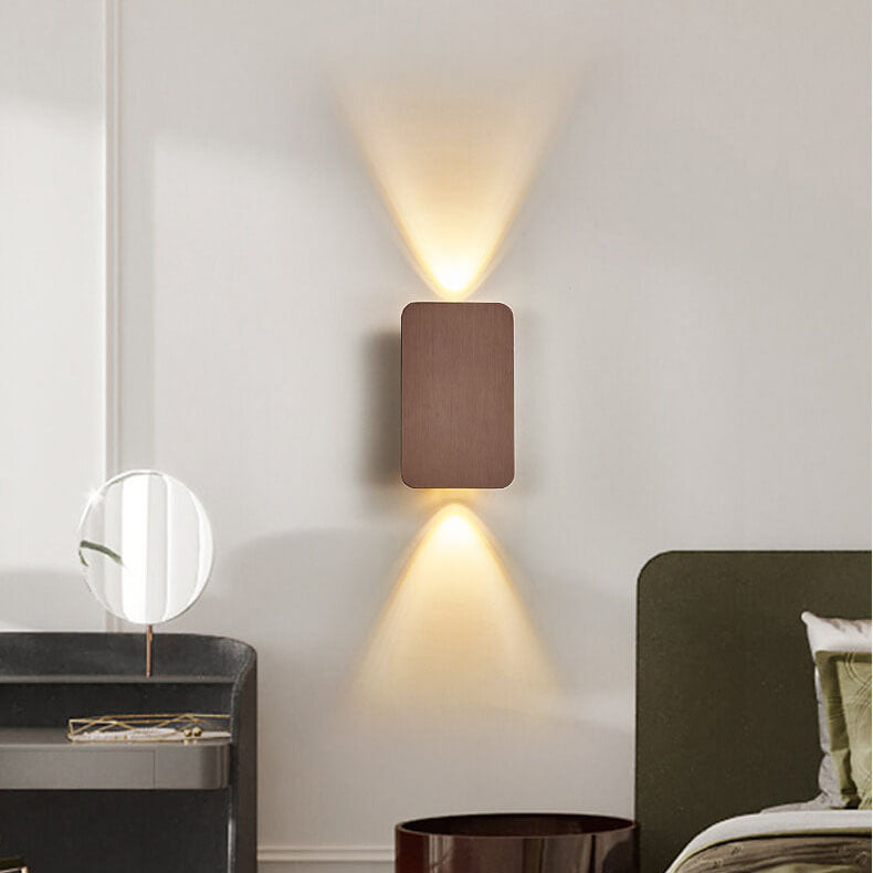 Nordic LED Wall Sconce – Modern Rectangular Glass Wall Light (2-Light)