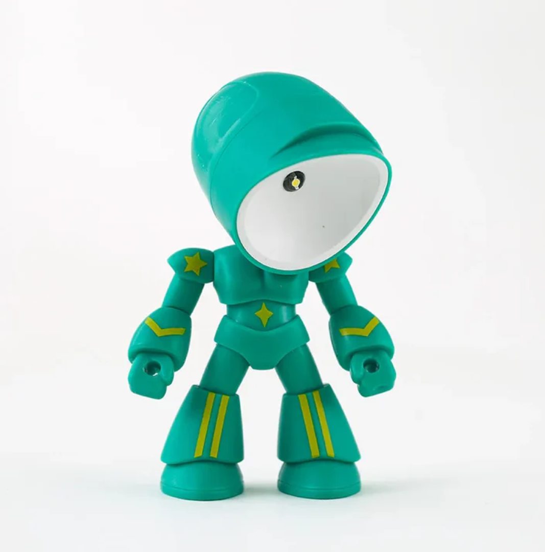 Robot LED Table Lamp – Cute Warm Light Desk Lamp