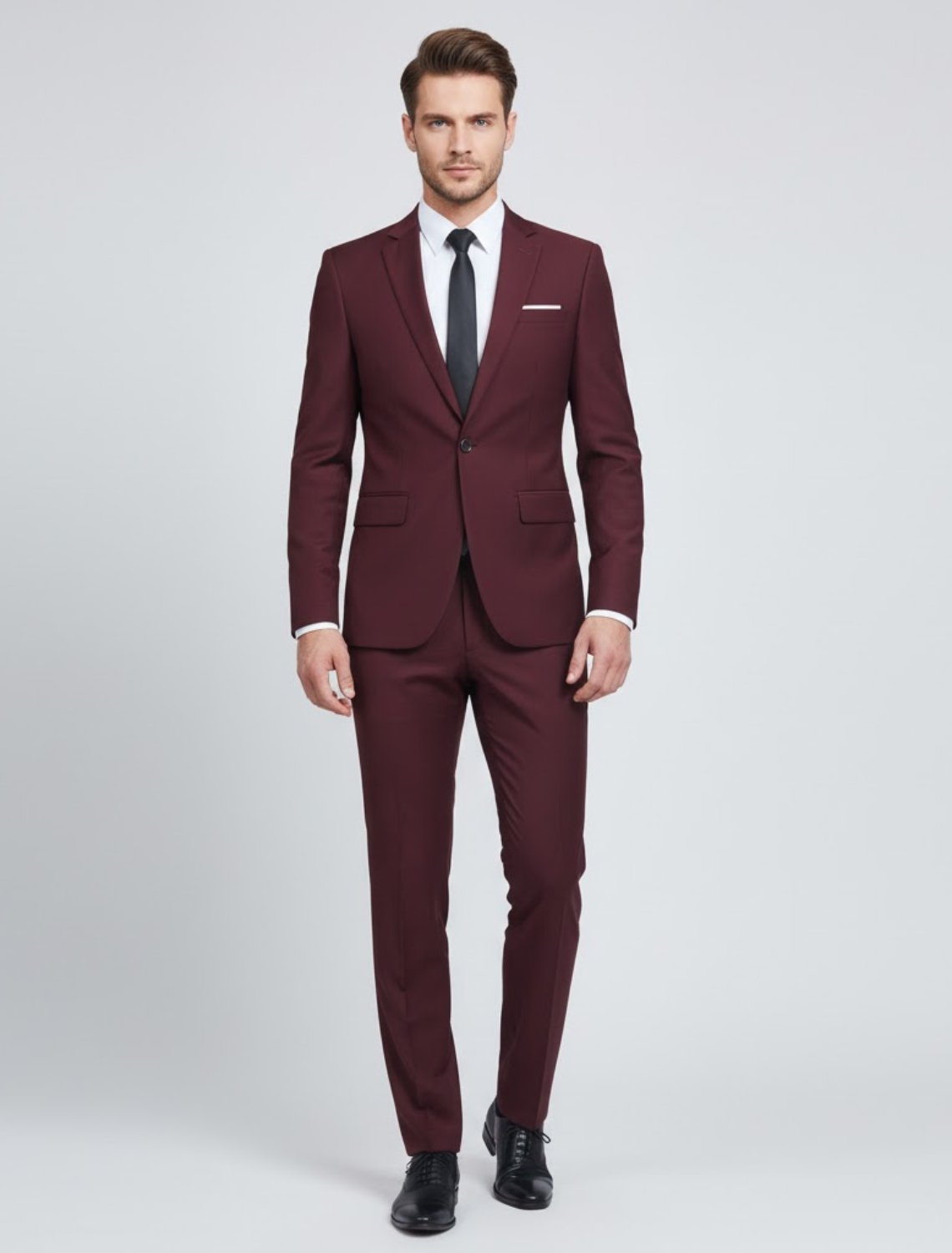 Men’s Slim Fit Formal Suit – Elegant Tailored Business Set
