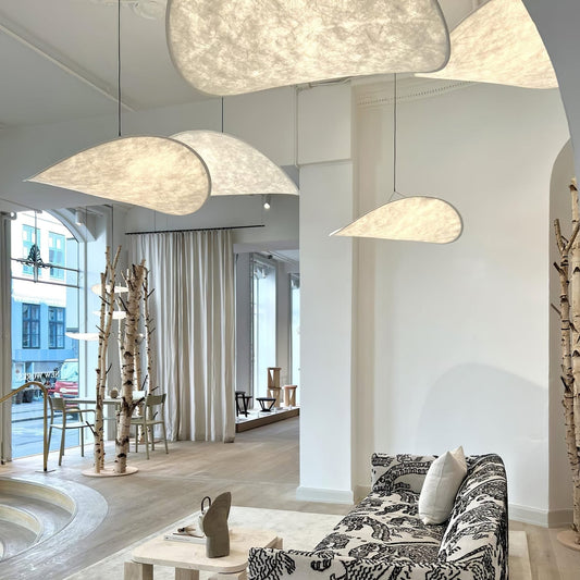 Modern Fabric LED Pendant Light