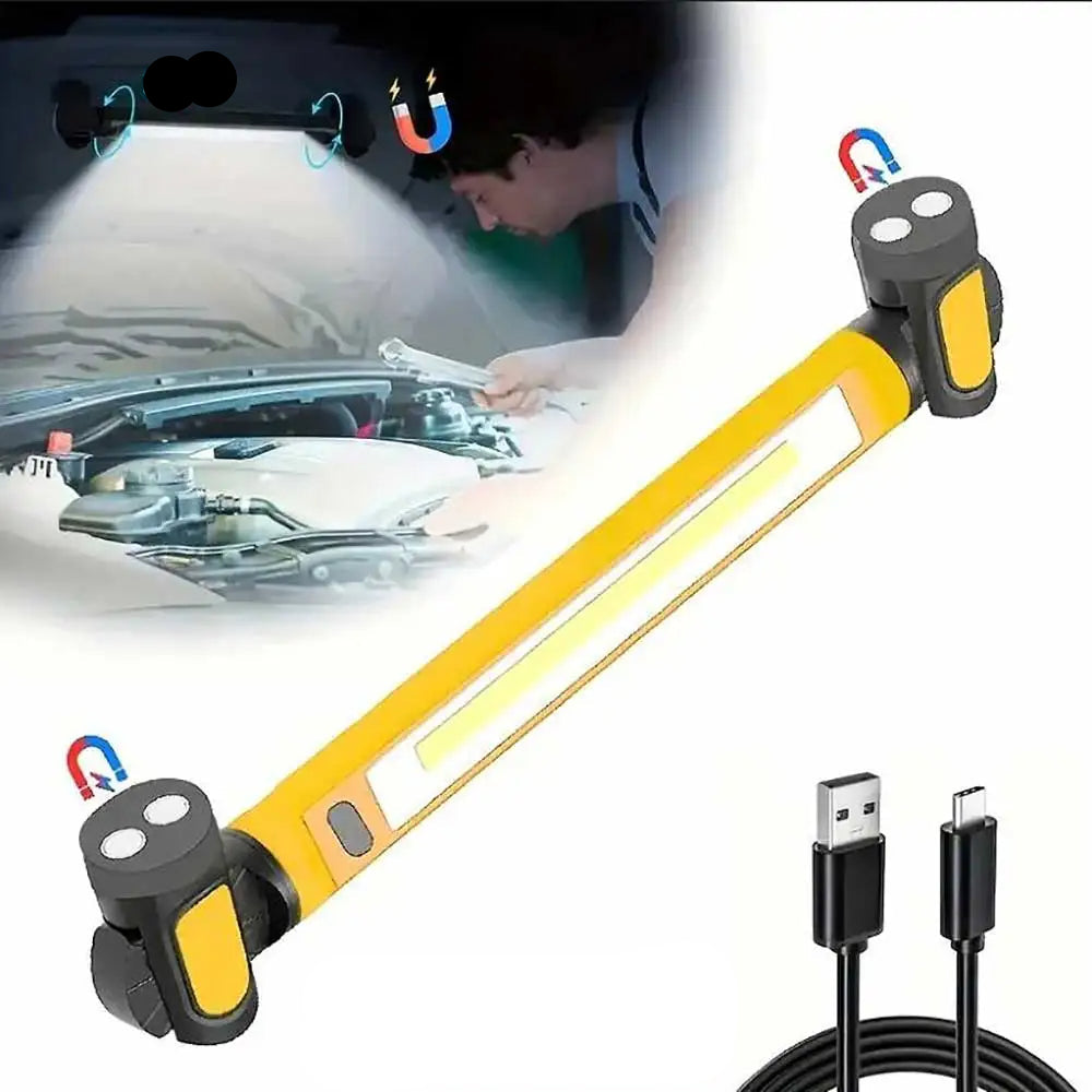 2-in-1 Rechargeable LED Work Light - Magnetic Split Mechanic Lamp