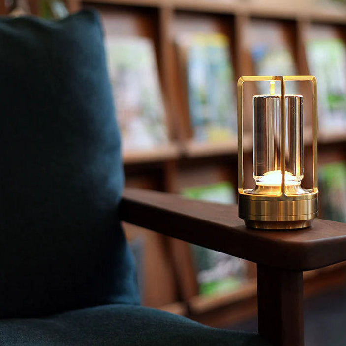 Wireless LED Table Lamp – Modern Cylinder Touch Lamp with 3 Light Modes