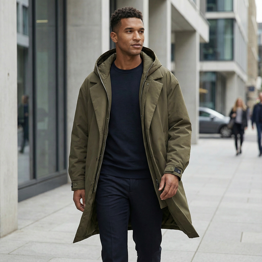Jason - Modern Utility Trench Coat for Men