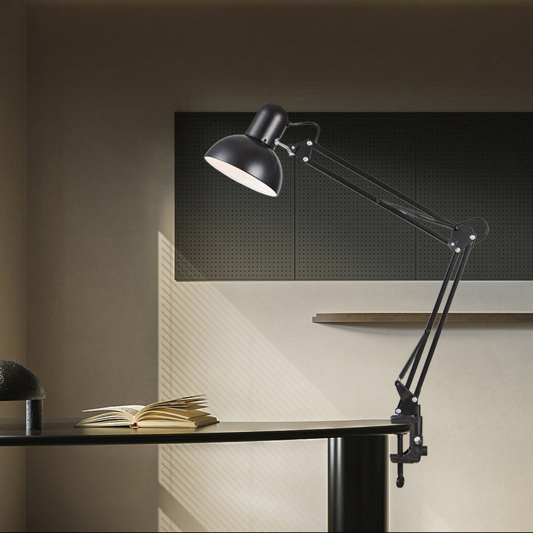 Modern Adjustable Table Lamp – Wooden & Metal LED Desk Light