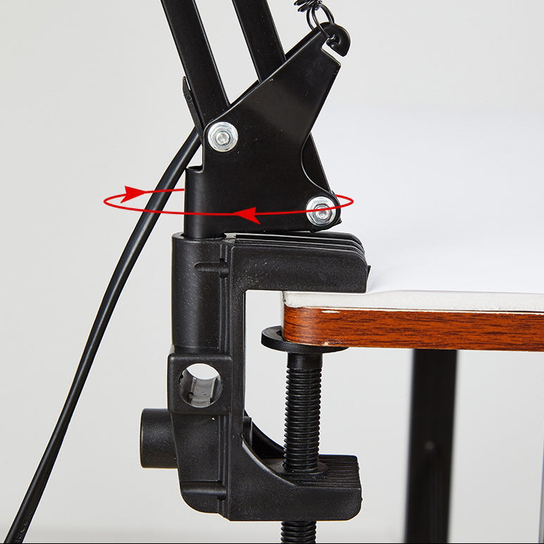 Modern Adjustable Table Lamp – Wooden & Metal LED Desk Light