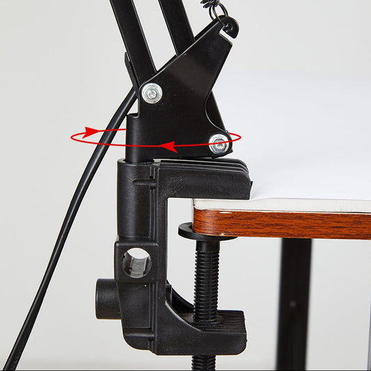 Modern Adjustable Table Lamp – Wooden & Metal LED Desk Light
